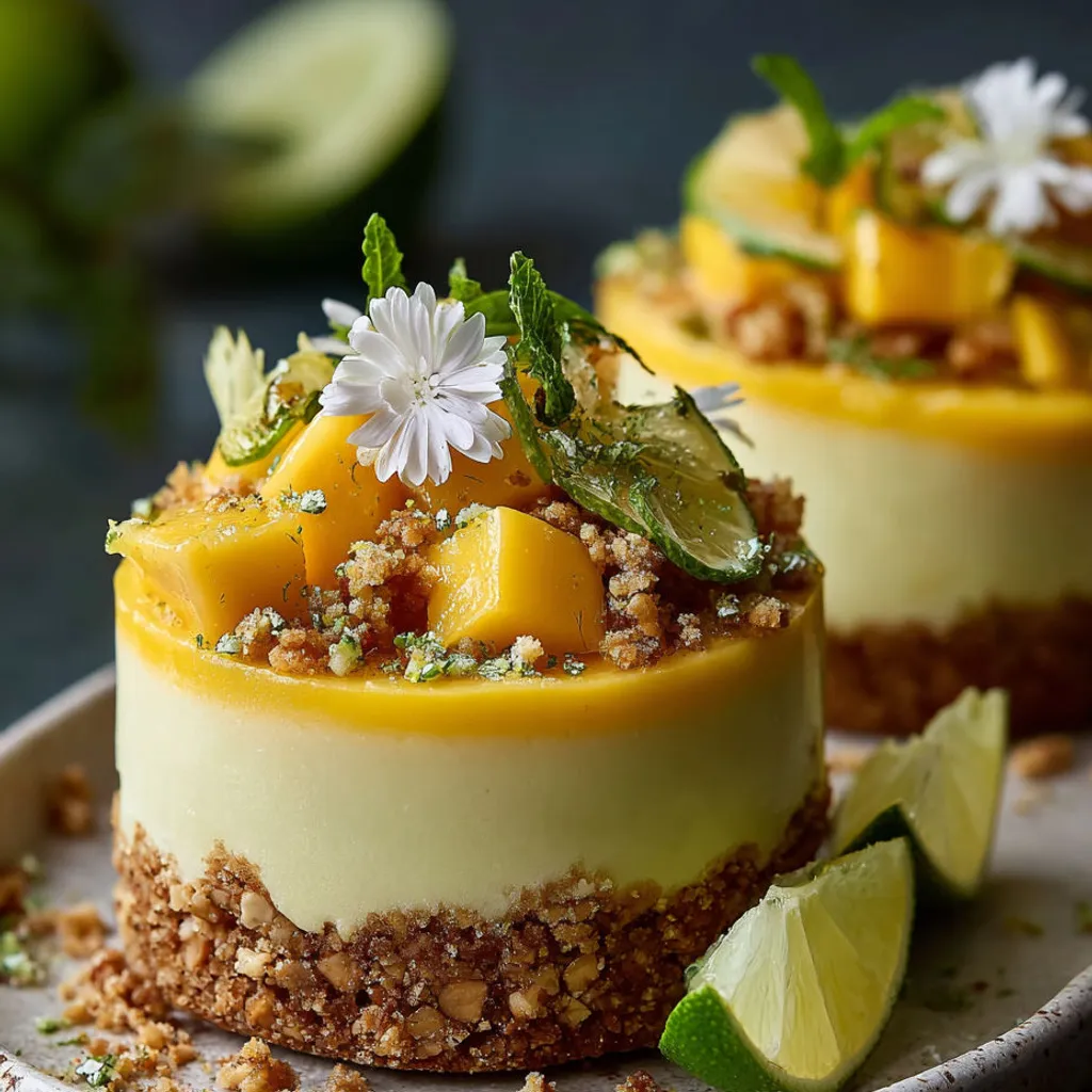 Recette: Cheesecake salé avocat mangue citron - Succulent et original