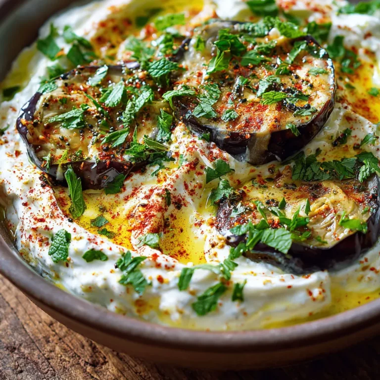 Recette de Mezze d’Aubergine Frais et Crémeux