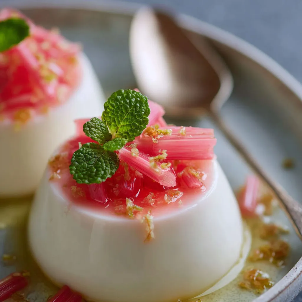Recette Panna Cotta Rhubarbe: Délicieuse et Sophistiquée