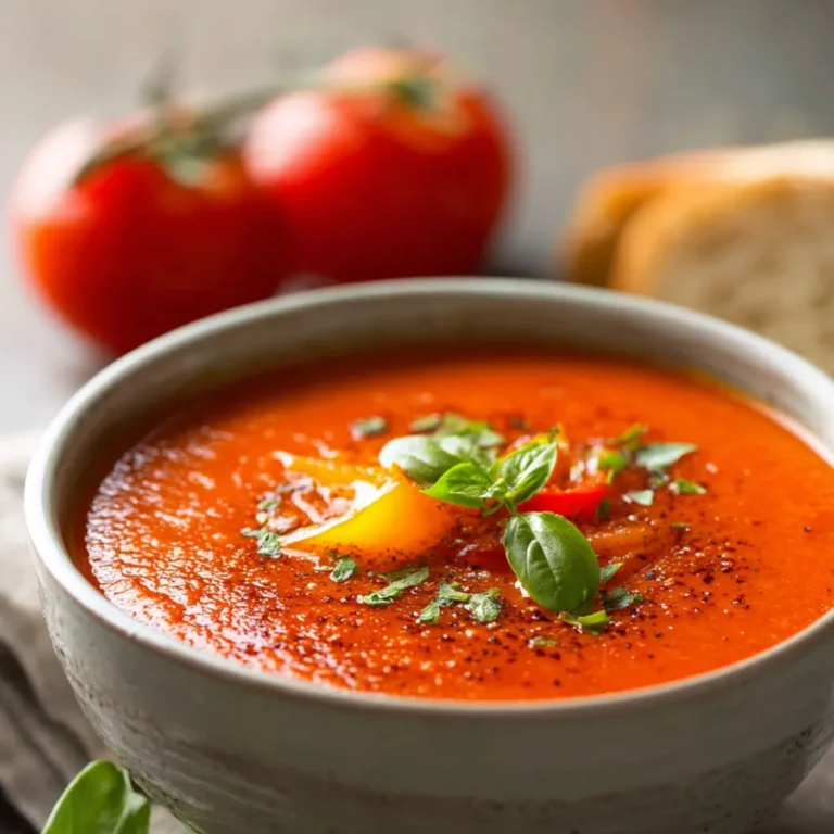 Recette rafraîchissante: gaspacho tomates-poivrons pour l'été