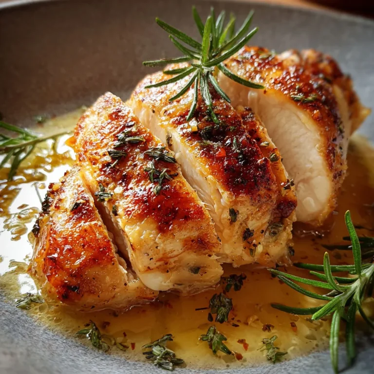 Recette savoureuse de poitrine de poulet au beurre
