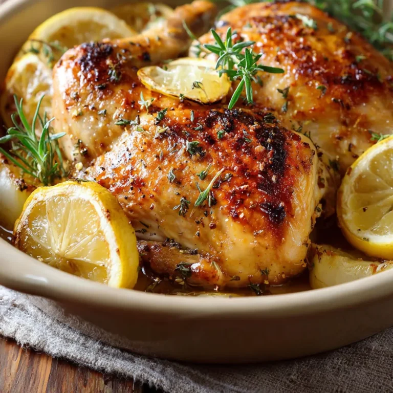 Recette savoureuse de poulet au citron tendre