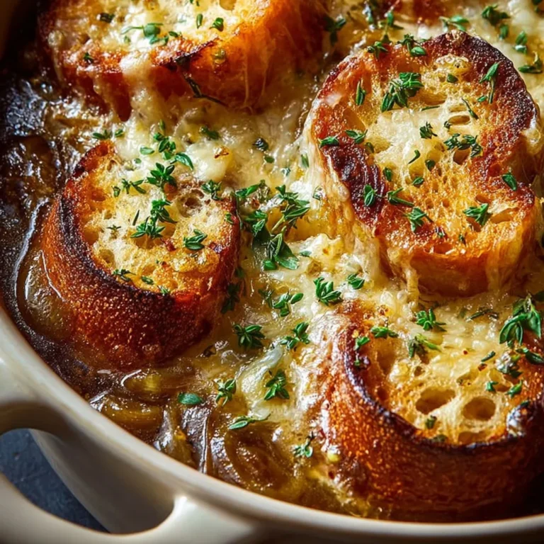 Recette Savoureuse de Soupe à l'Oignon Gratinée Simplifiée