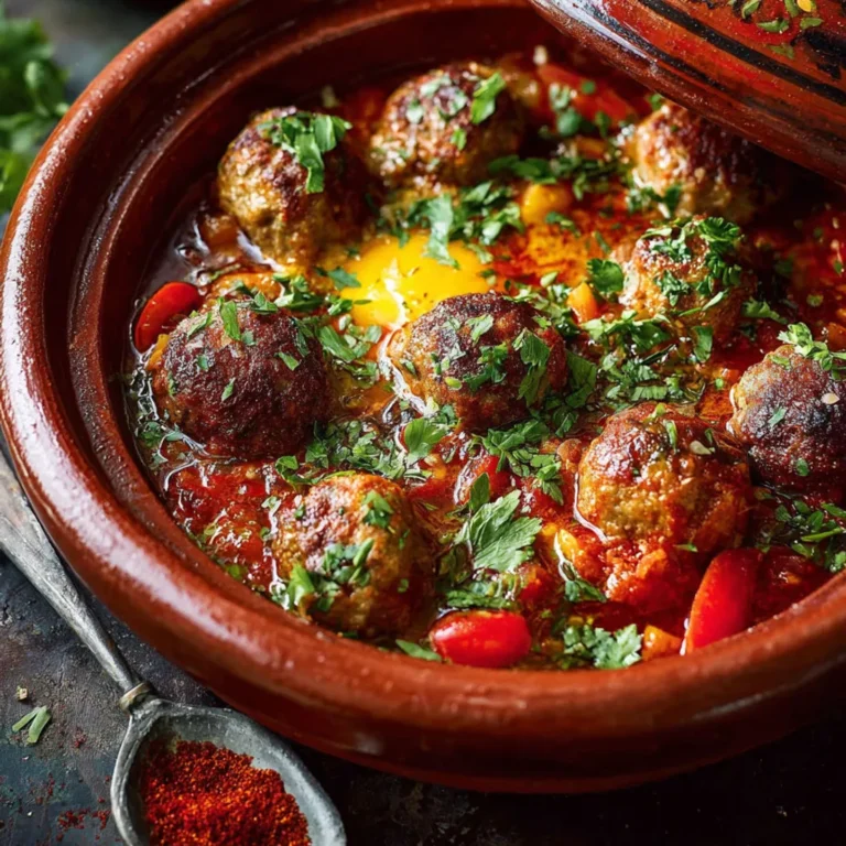 Recette savoureuse de tajine de keftas maison.