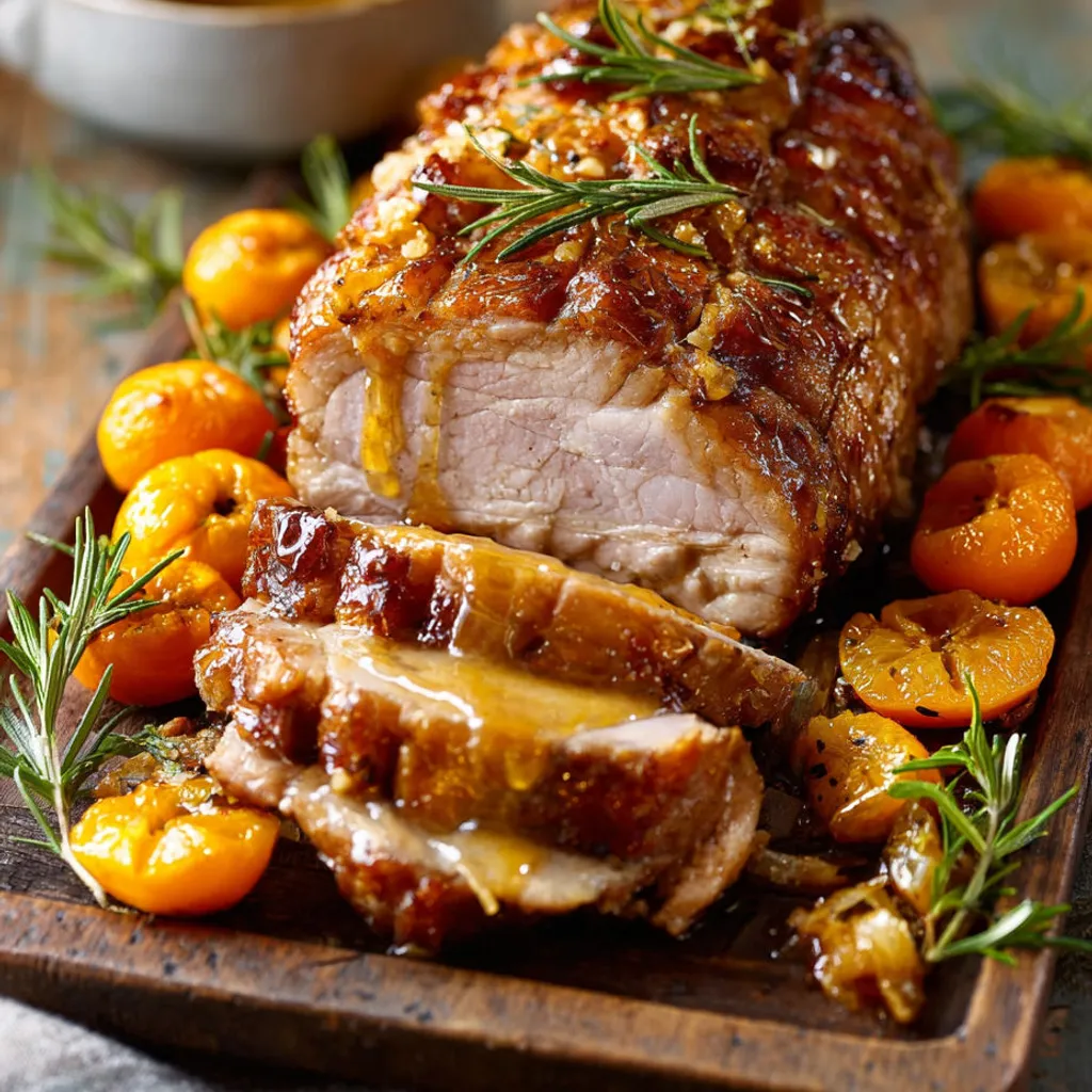 Rôti de porc aux mandarines : recette facile et savoureuse