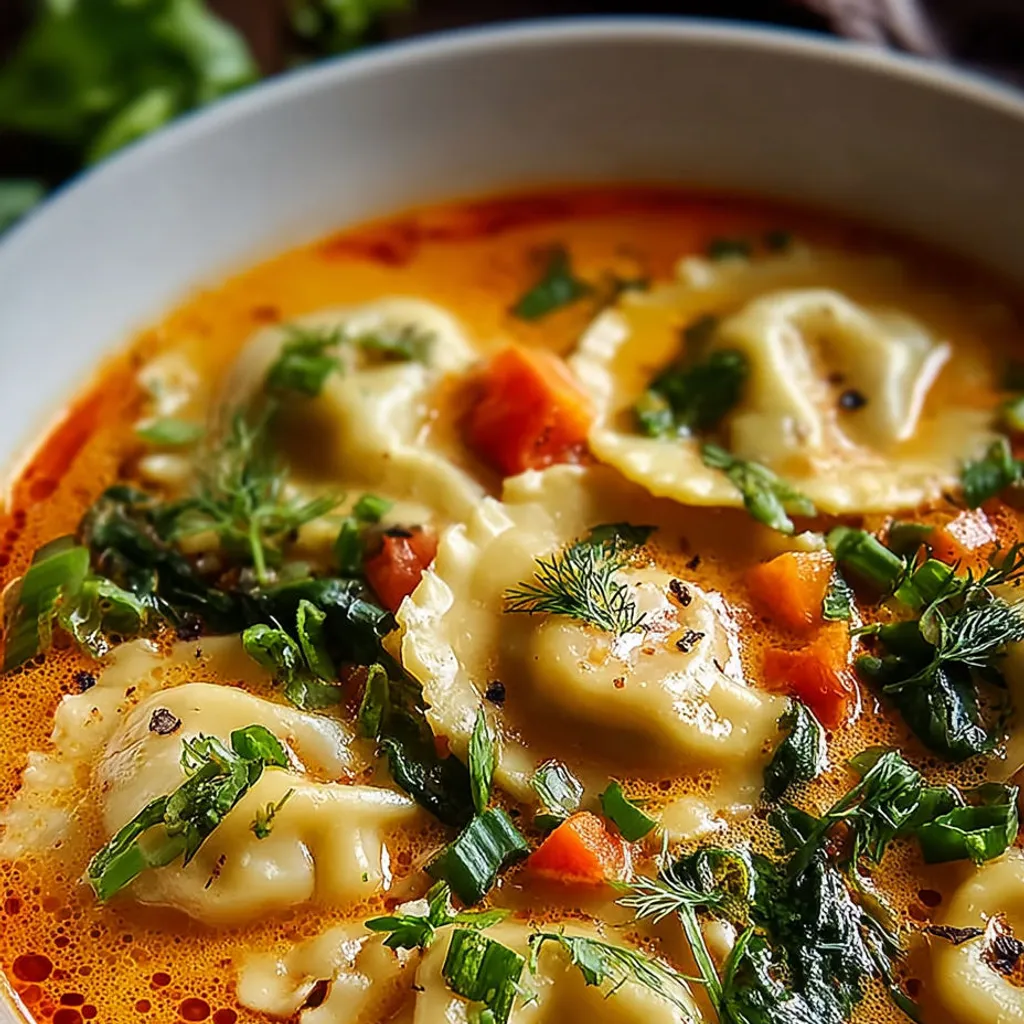 Soupe thaï raviolis : recette réconfortante et savoureuse