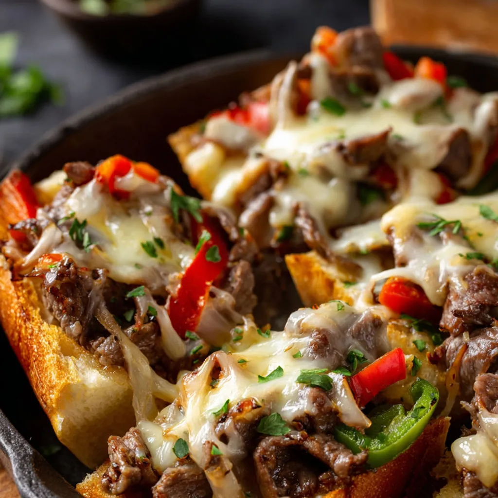 Steak Philly au Fromage Fondant en Cocotte