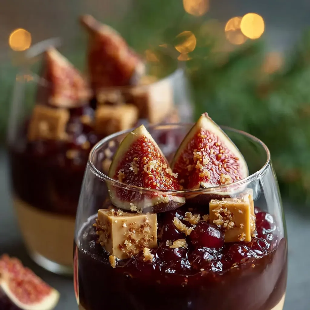 Verrine gourmande foie gras figues : recette festive rapide