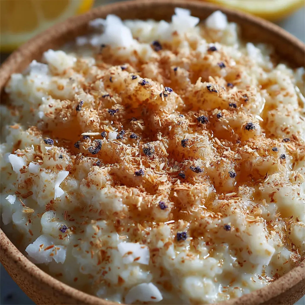 Dessert gourmand : Boulgour coco pavot, recette facile et délicieuse