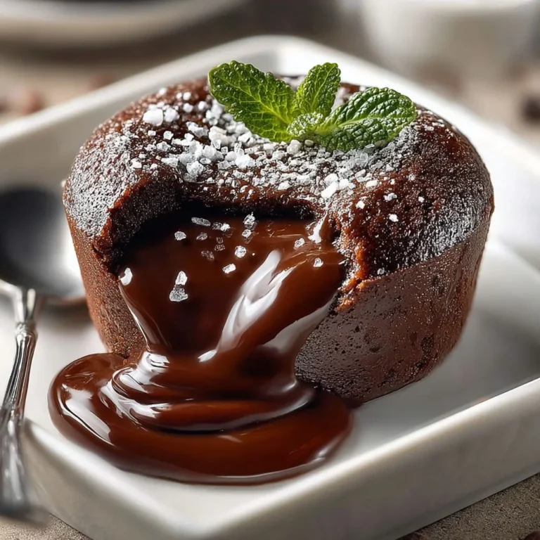 Délice chocolaté : fondant cœur coulant irrésistible