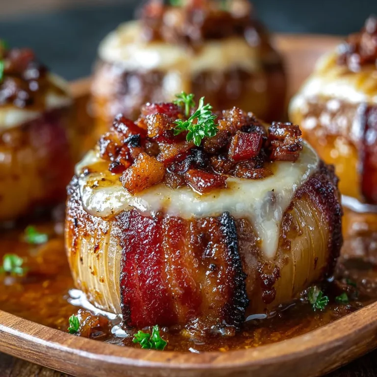 Délice croustillant : Bombes d'oignon au fromage folles