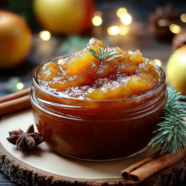 Délice festif : Confiture de Noël Pomme et Cannelle