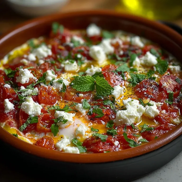 Délice Méditerranéen: Strapatsada aux Œufs, Tomates et Feta