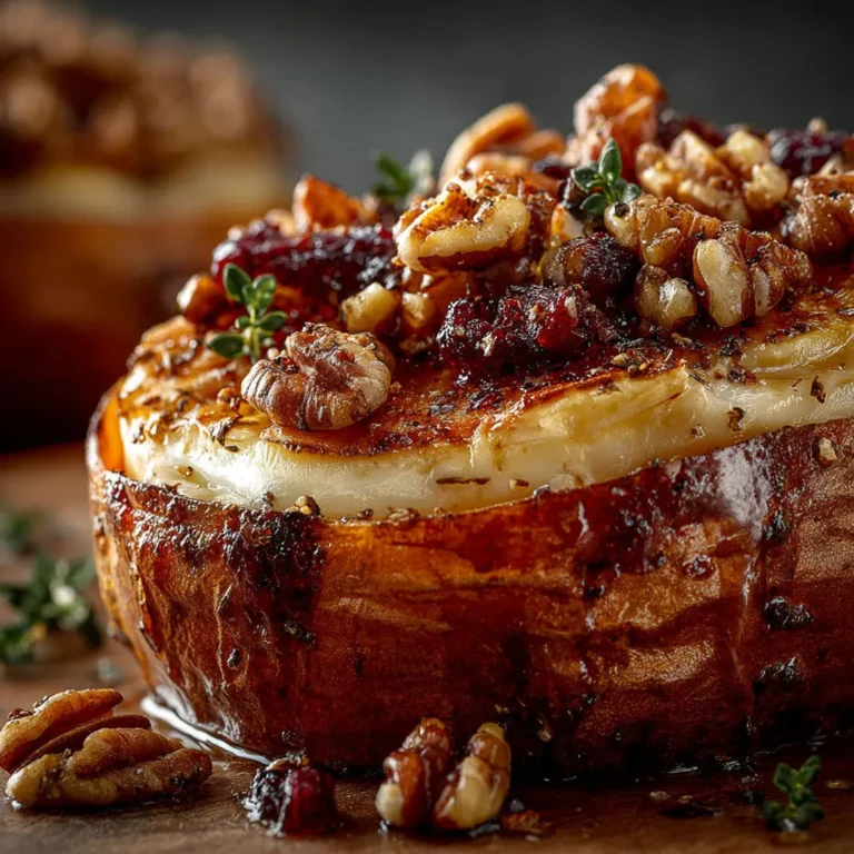 Délice sucré-salé : Patates douces au brie et érable