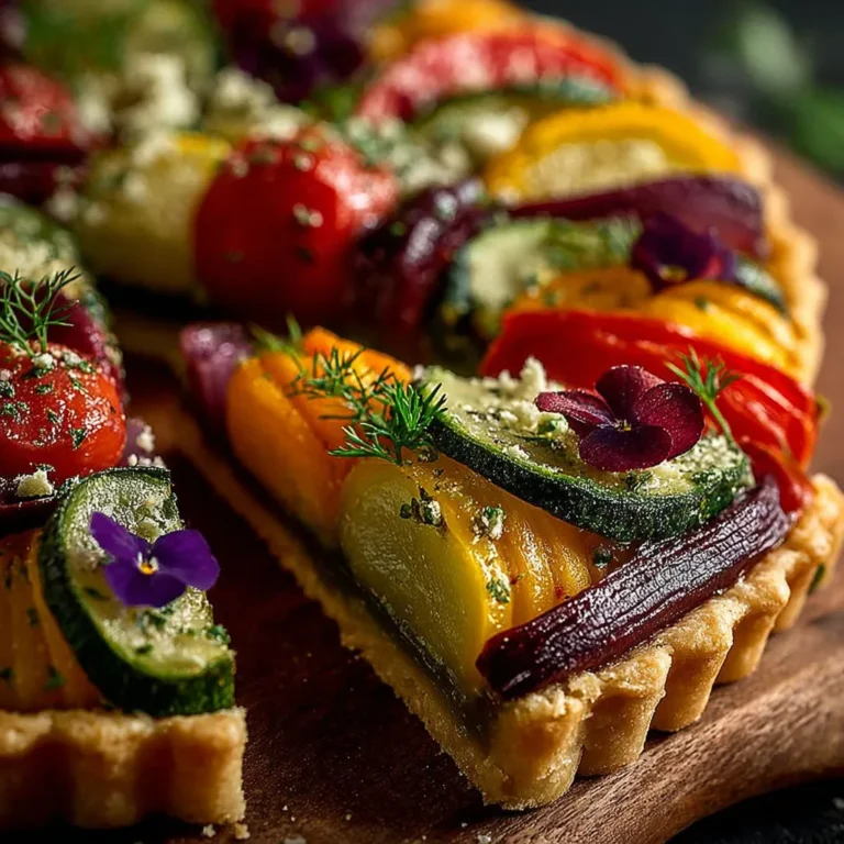 Délice végétarien: tarte aux légumes de saison