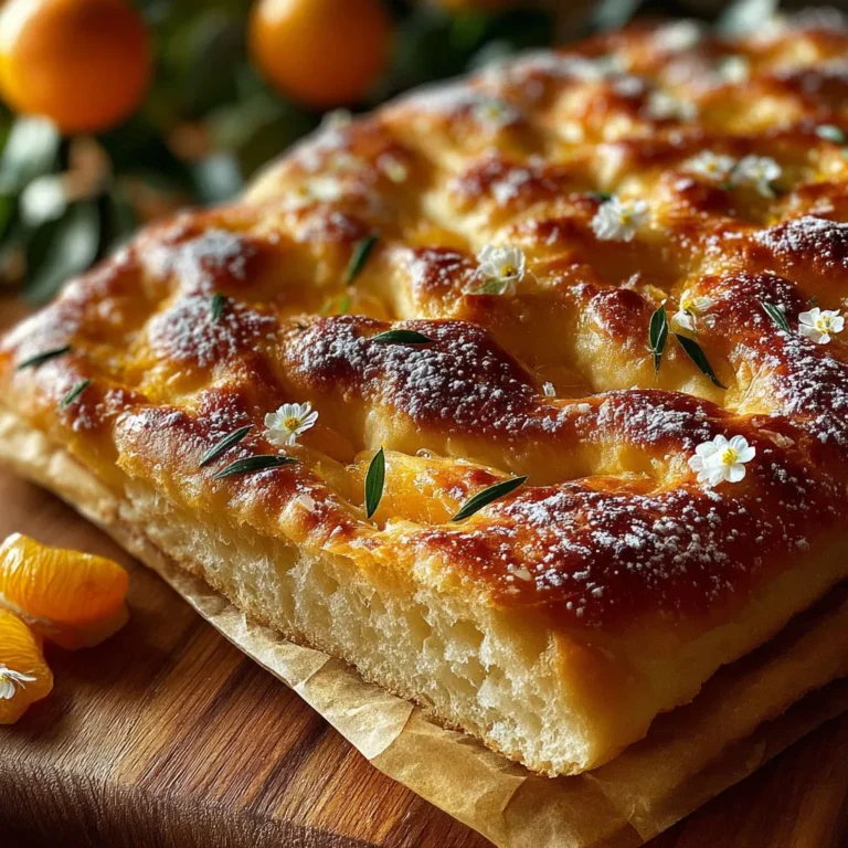 Délicieuse Fougasse Sucrée à la Fleur d'Oranger