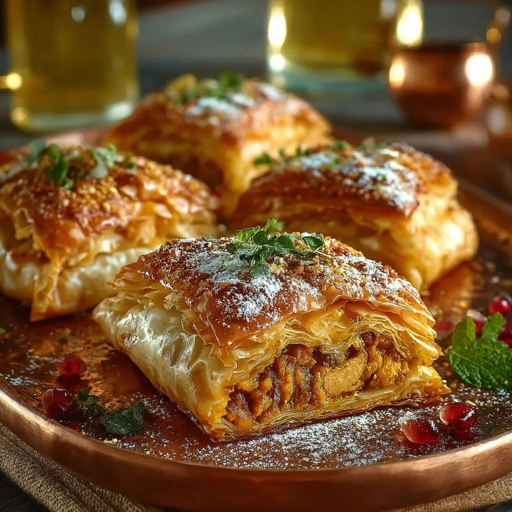 Délicieuse Mini Pastilla Poulet aux Saveurs Marocaines