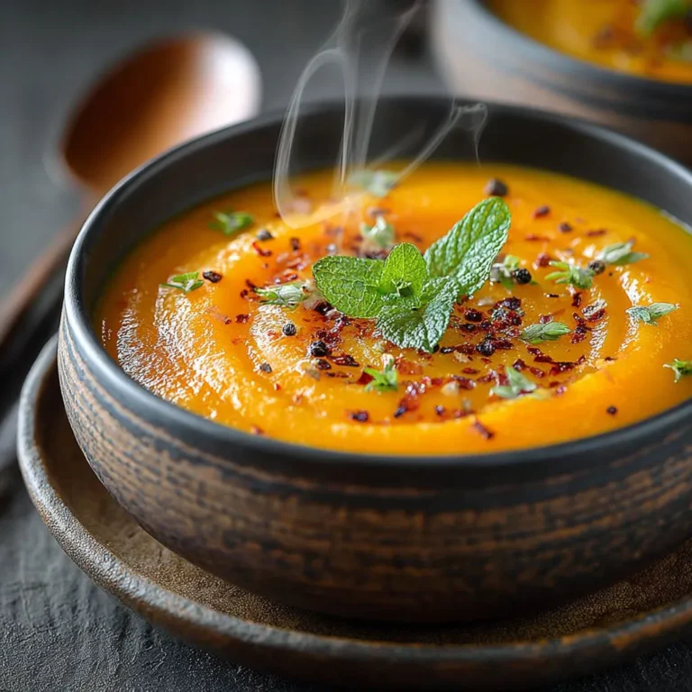 Délicieuse soupe aux coings, citrouille et cannelle