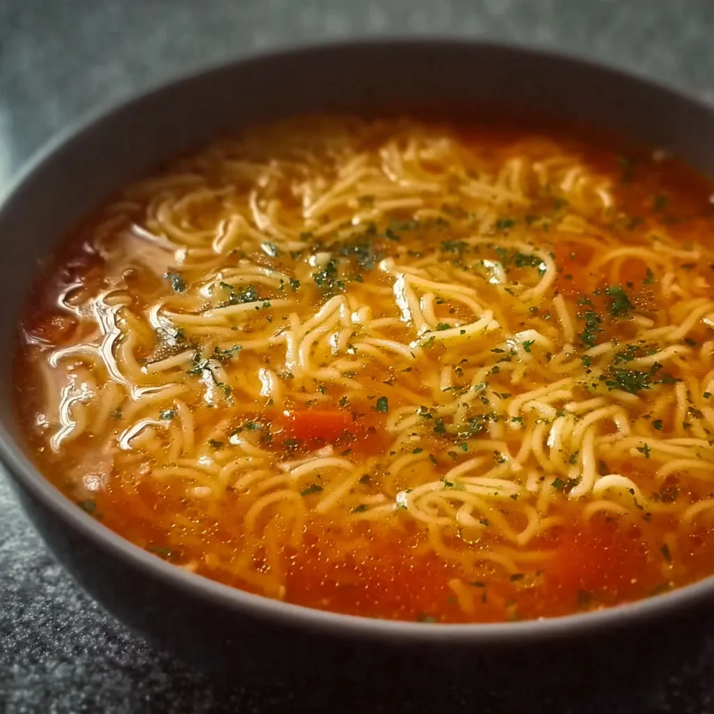 Délicieuse soupe maison aux vermicelles: recette facile et rapide