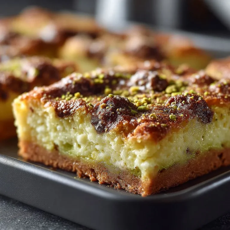 Délicieuses barres cookies au beurre de pistache: recette gourmande