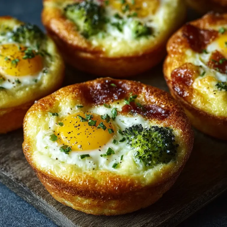 Délicieuses bouchées œufs, brocoli, cheddar : recette savoureuse et facile