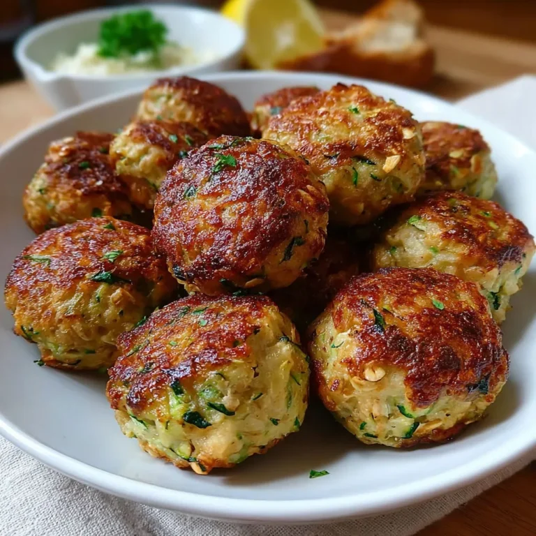 Délicieuses boulettes de courgette légères à l'avoine