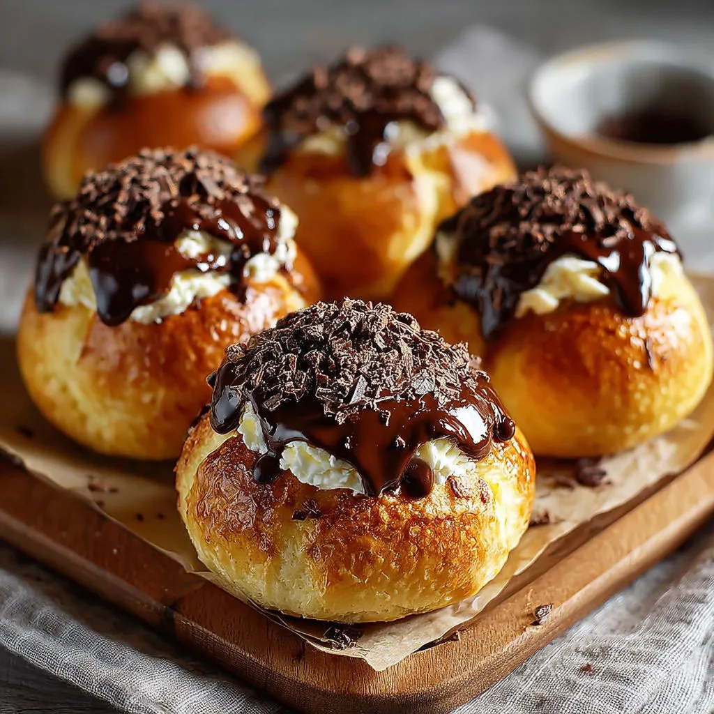Délicieuses briochettes moelleuses au chocolat noir, un régal fondant