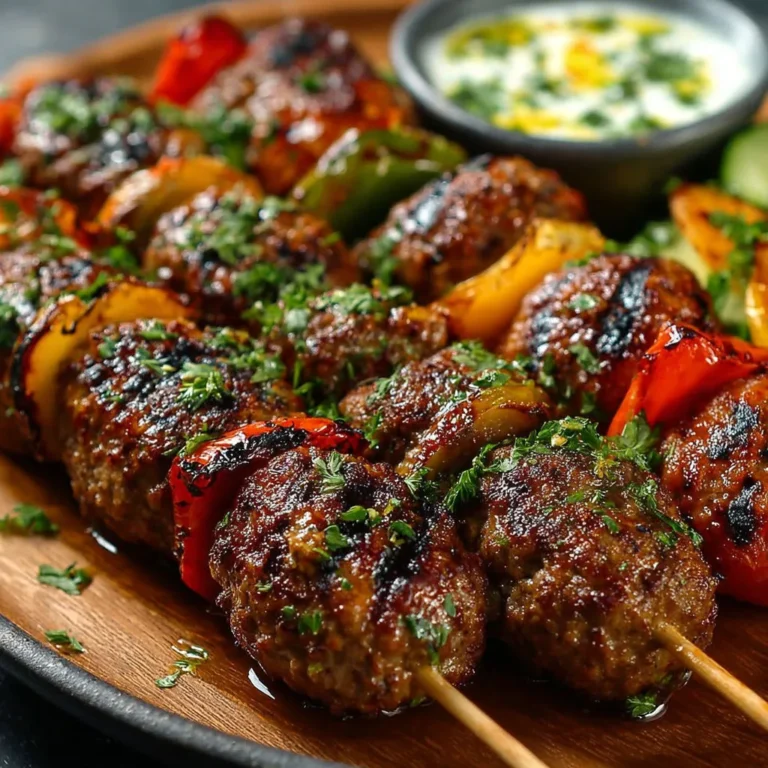 Délicieuses brochettes kefta: recette marocaine épicée.