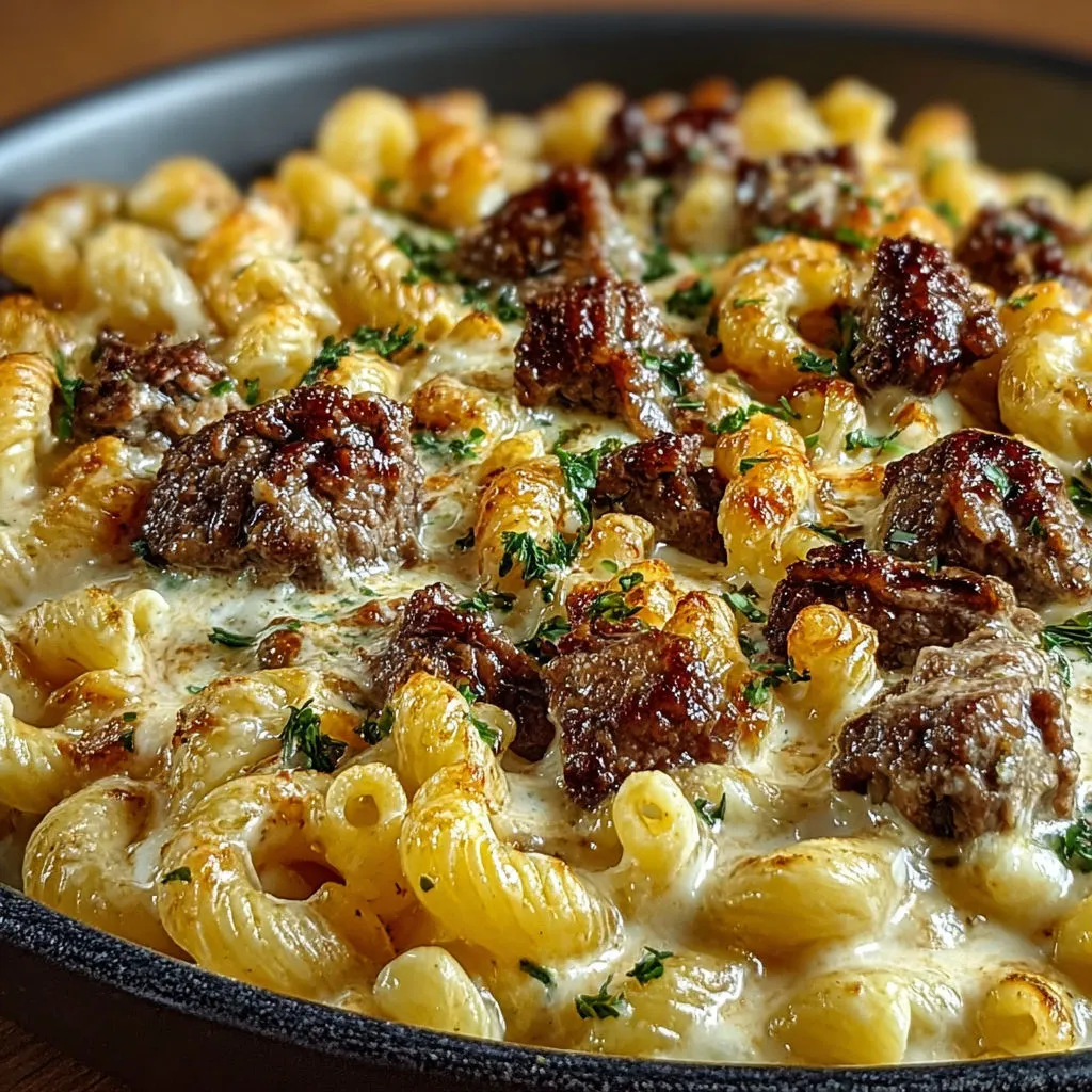 Délicieuses coquillettes à la crème de bœuf