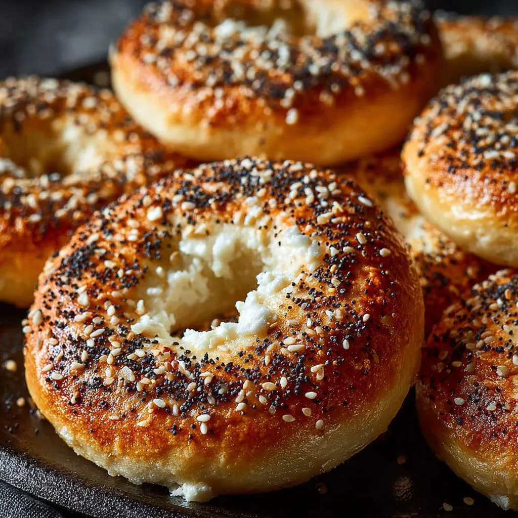 Délicieux bagels protéinés cuits à l'air - Recette facile