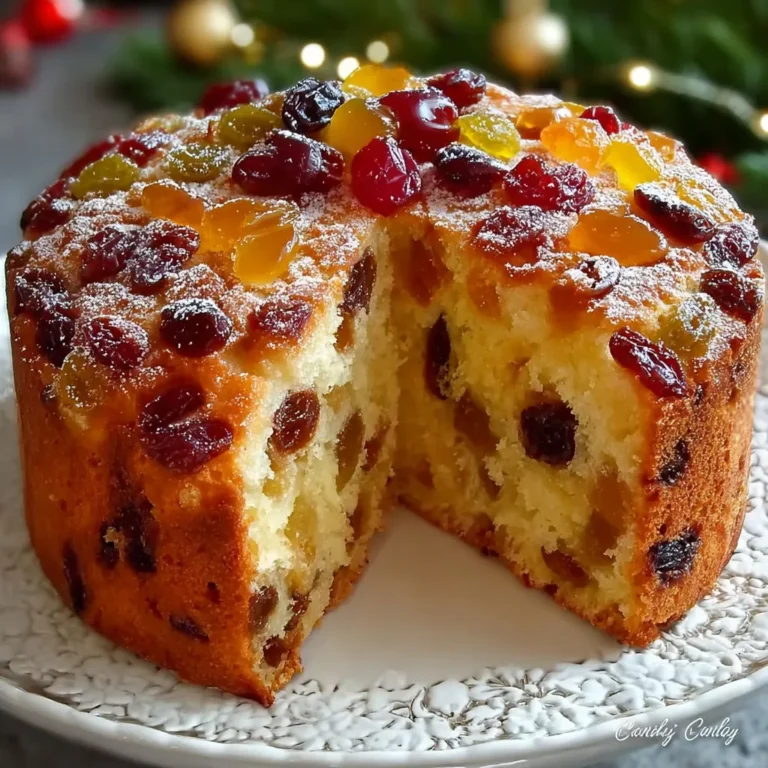Délicieux Cake de Noël aux Fruits Colorés