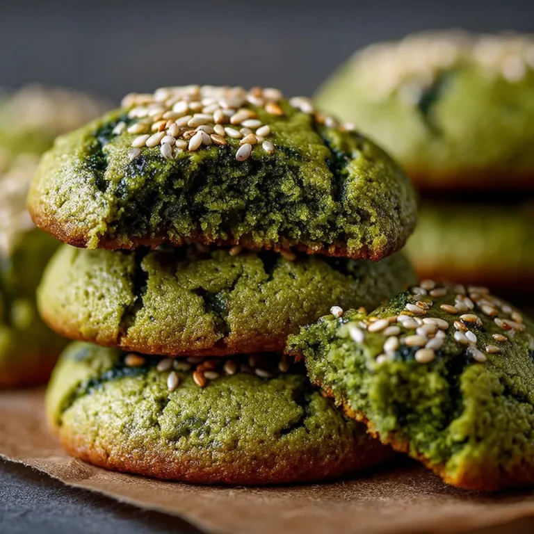 Délicieux Cookies Matcha avec Graines de Sésame