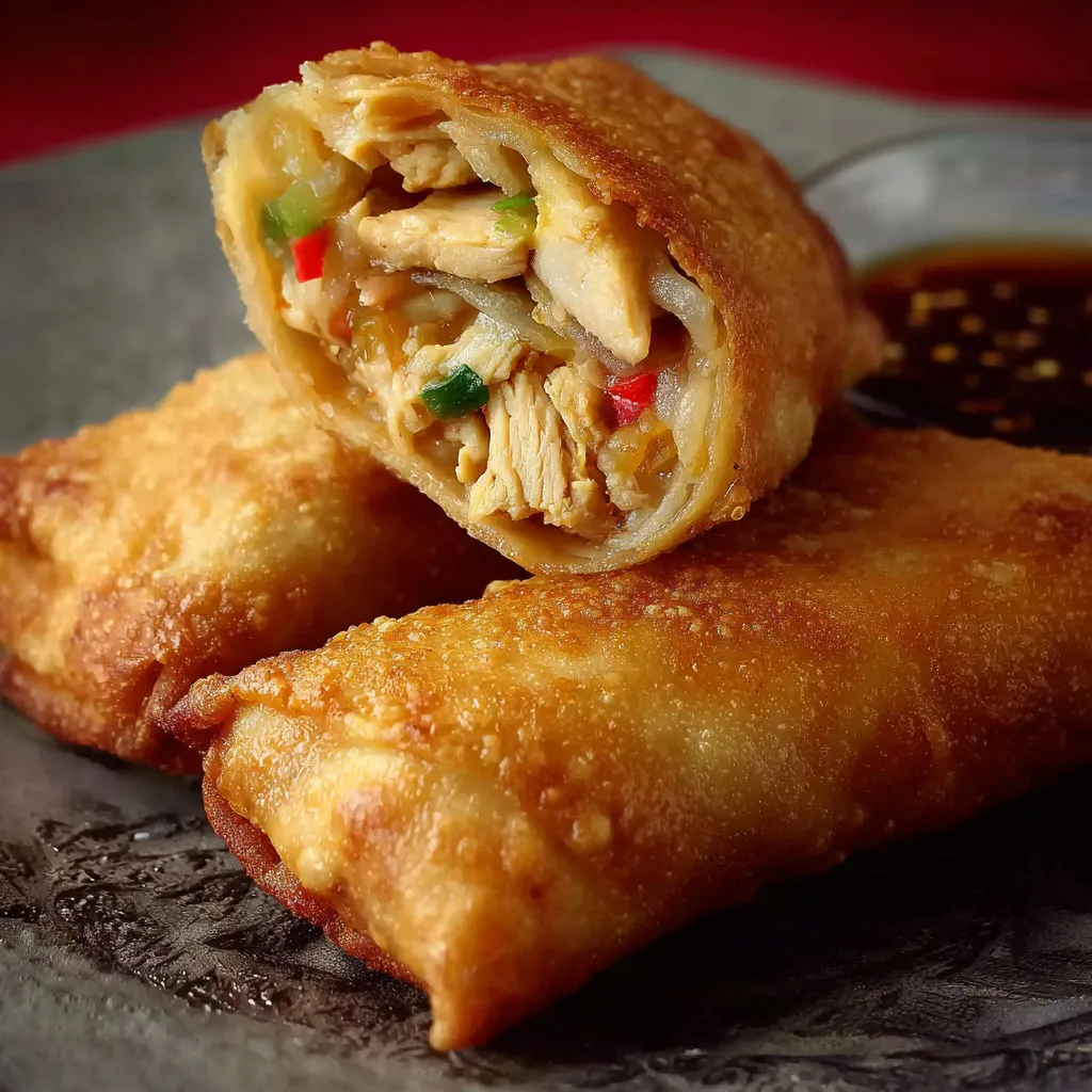 Délicieux egg rolls poulet croustillants: recette simple et savoureuse