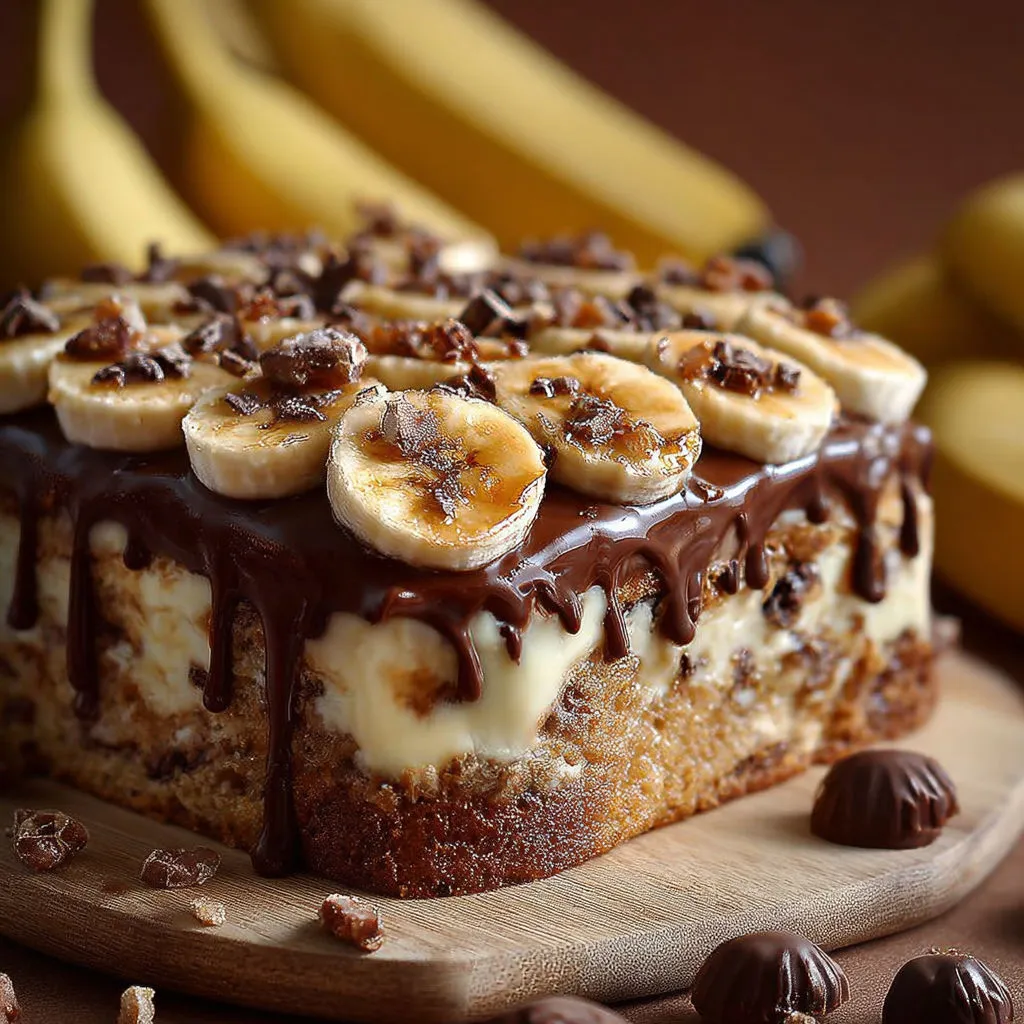 Délicieux Gâteau Banane avec Beurre de Cacahuète