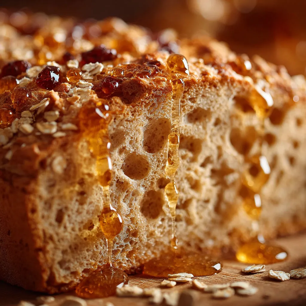 Délicieux Pain Matinal aux Flocons d'Avoine et Miel