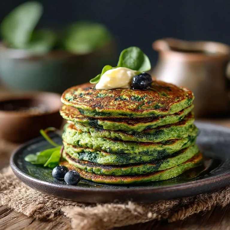 Délicieux pancakes épinards: recette saine et gourmande