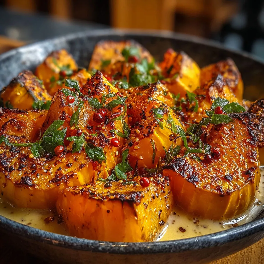 Délicieux Potimarron Rôti à la Coco et Citronnelle