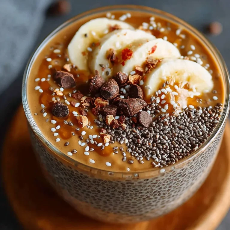 Délicieux pudding chia au beurre de cacahuète: recette facile