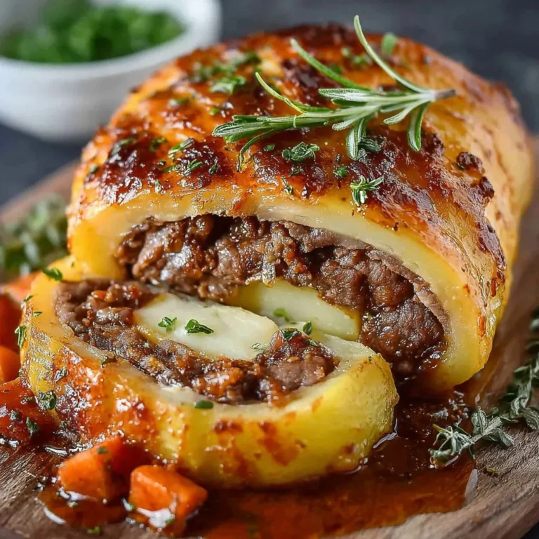 Délicieux Rouleau de Bœuf aux Pommes: Recette Gourmande et Facile