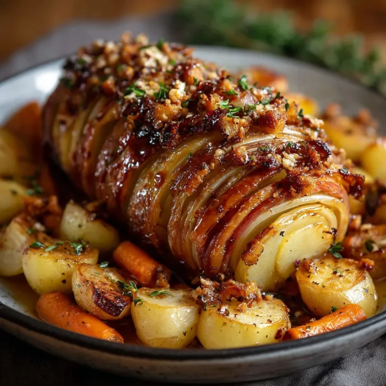 Délicieux Rôti d'Automne aux Pommes et Miel