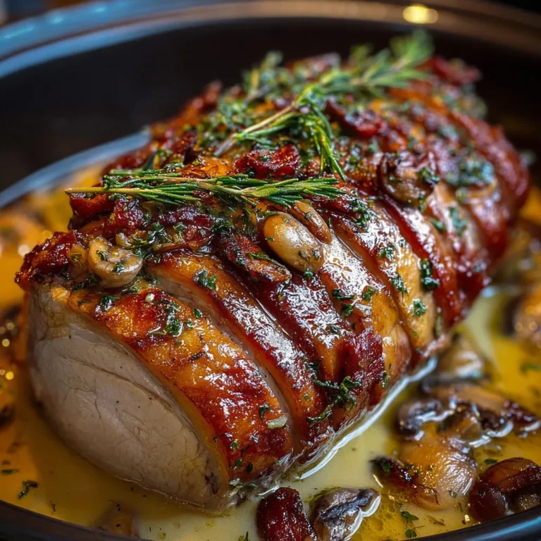 Délicieux rôti de dinde forestier en cocotte : recette savoureuse