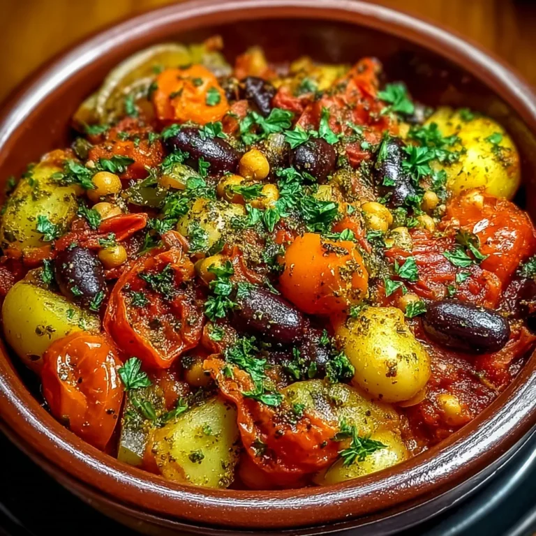 Délicieux tajine végétarien aux légumes mijotés
