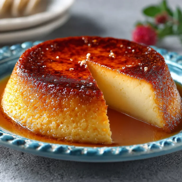 Flan sans pâte moelleux et irrésistible