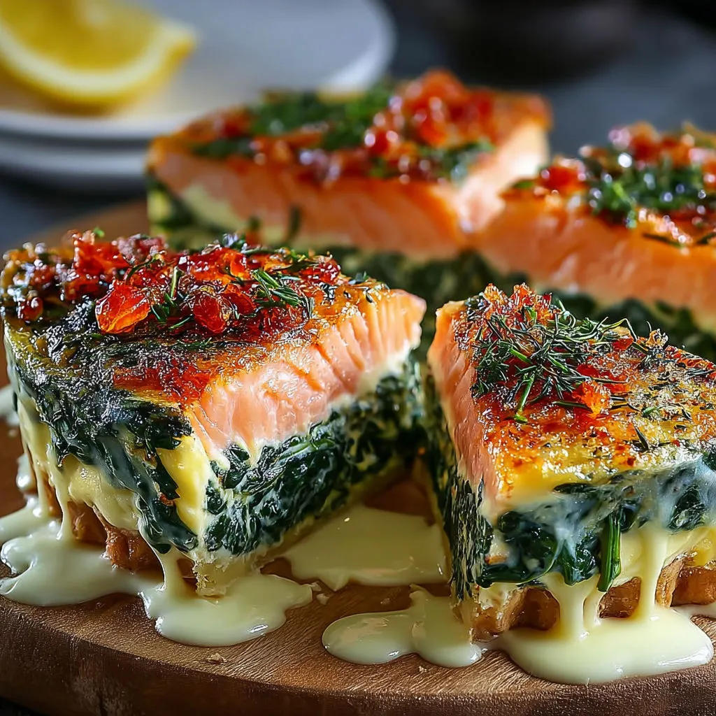 Flan saumon aux épinards et zeste de citron