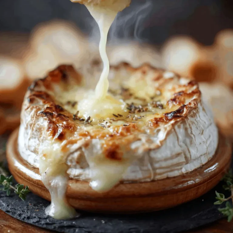 Recette facile de fondue de camembert au four
