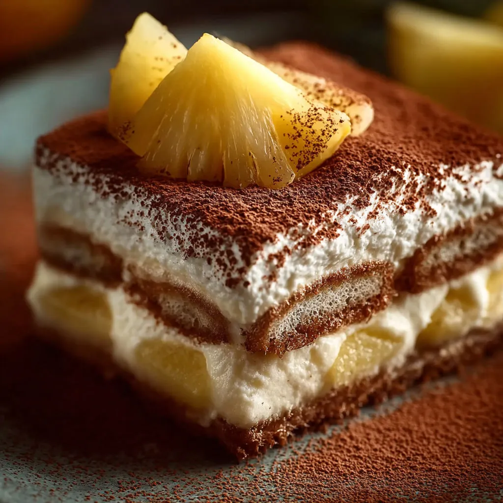 Tiramisu coco ananas: recette exotique et gourmande