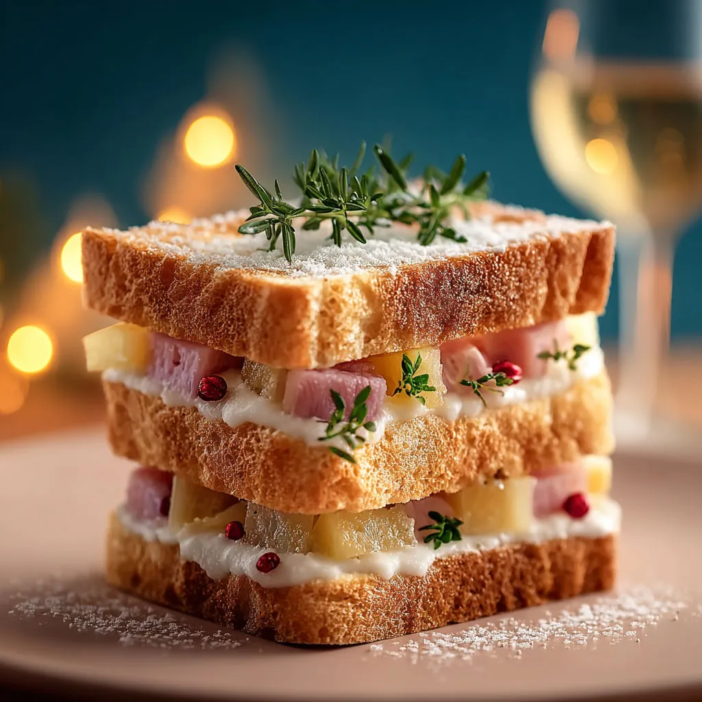 Toast au fromage festif pour Noël